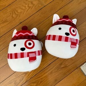 Squishmallows White and Red Stuffed Animal